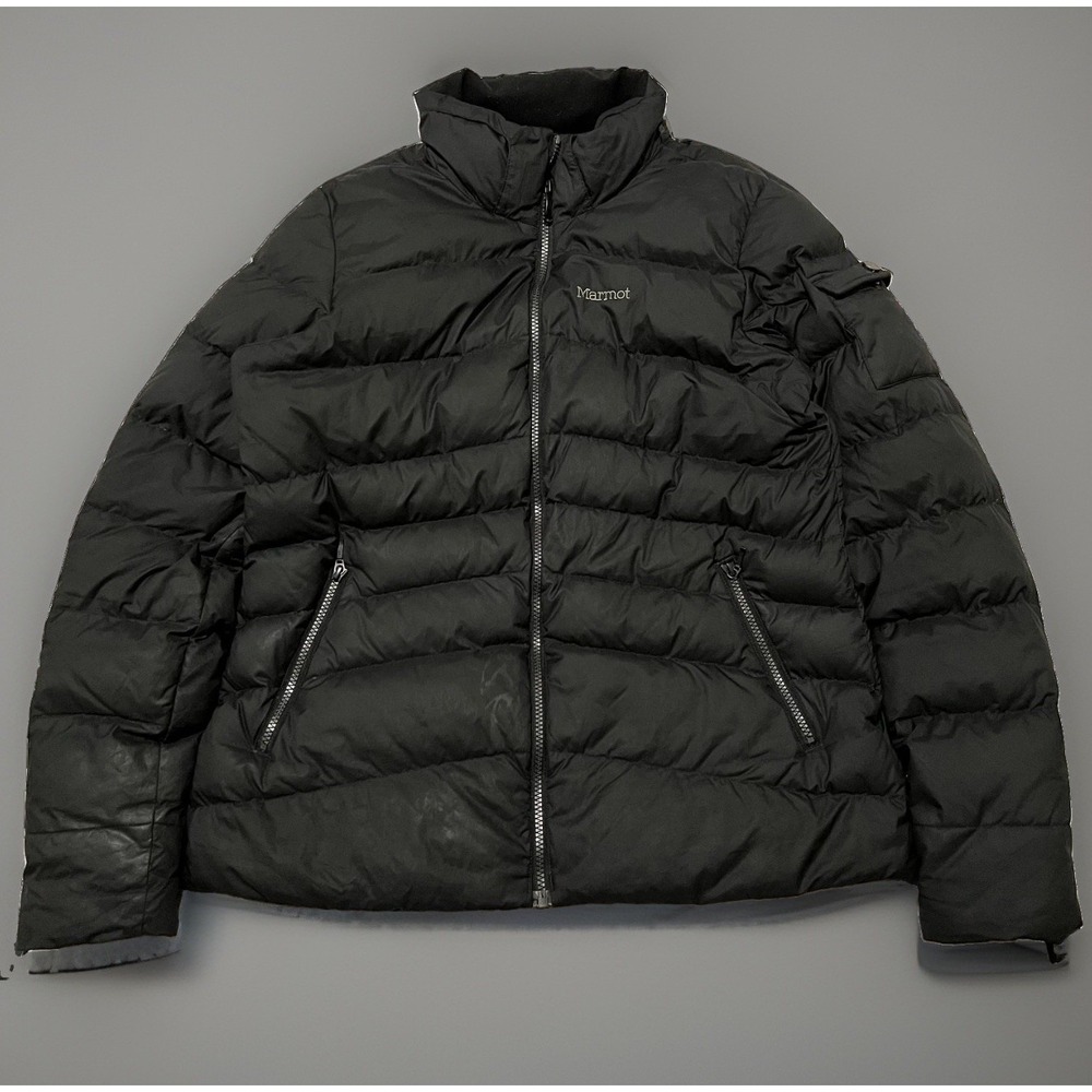 VTG Marmot Womens Black Duck Down 700 Fill Finest Quality Puffer Jacket Size L
